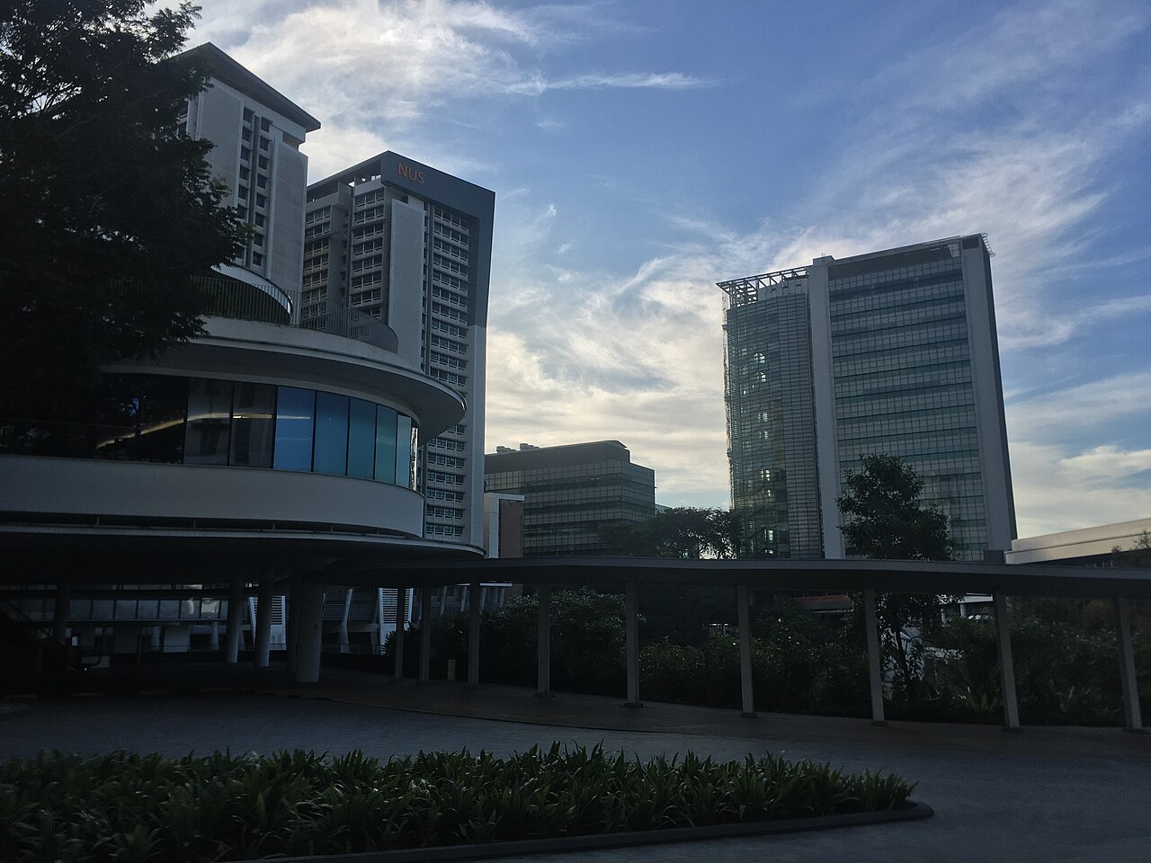 National University of Singapore · University Town at sunrise, NUS