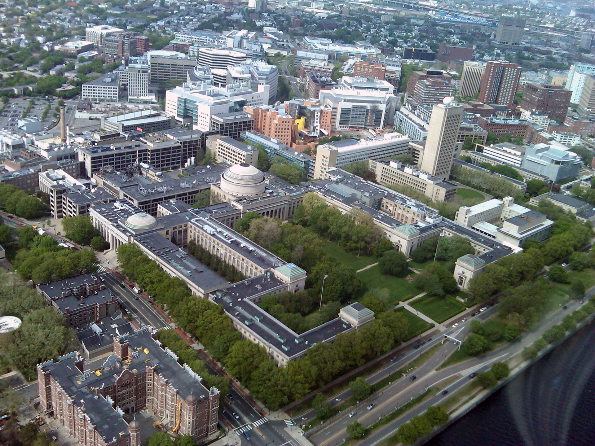 Massachusetts Institute of Technology · MIT campus from above